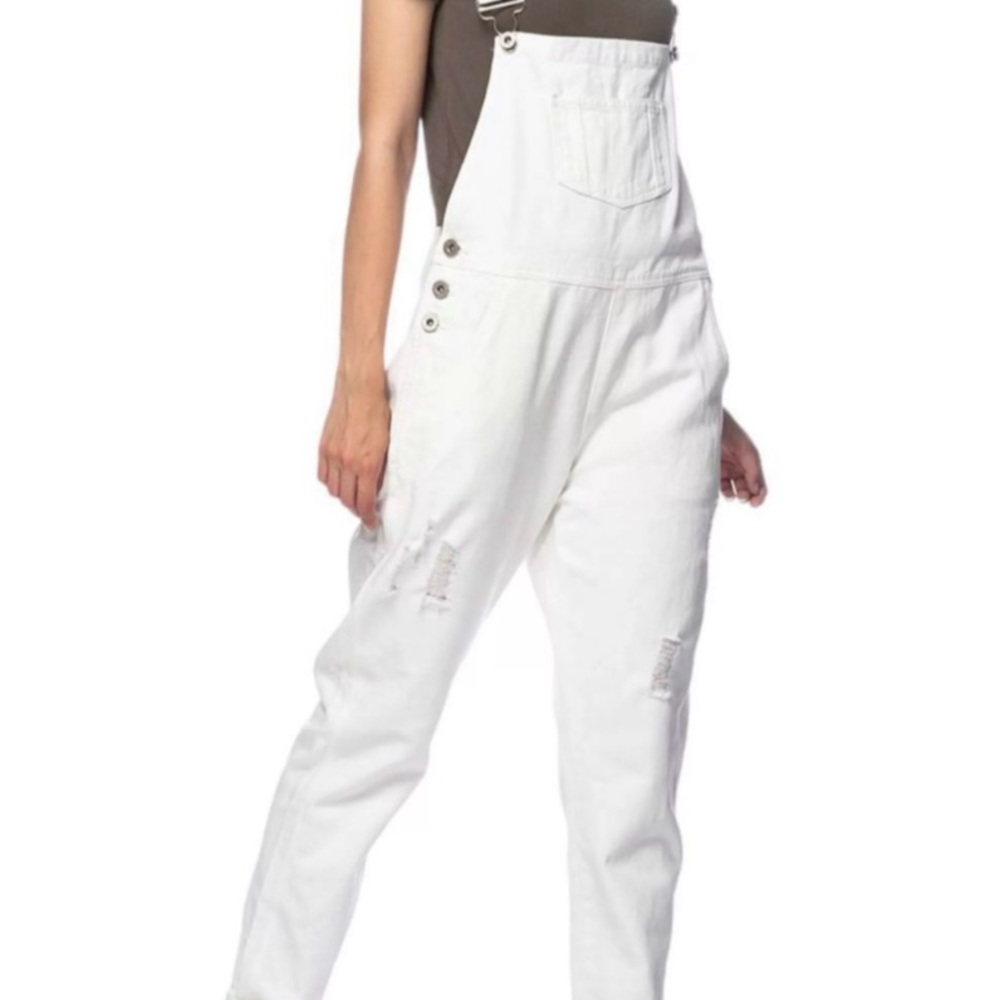 Ashley Stewart White Women's Overalls
